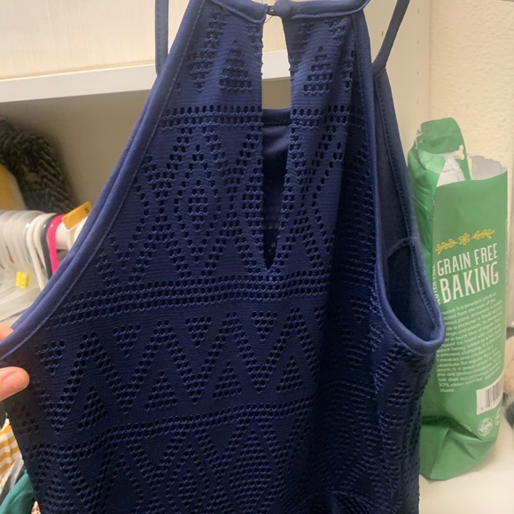 Derek Heart Navy Knit Dress - Picture 3 of 5